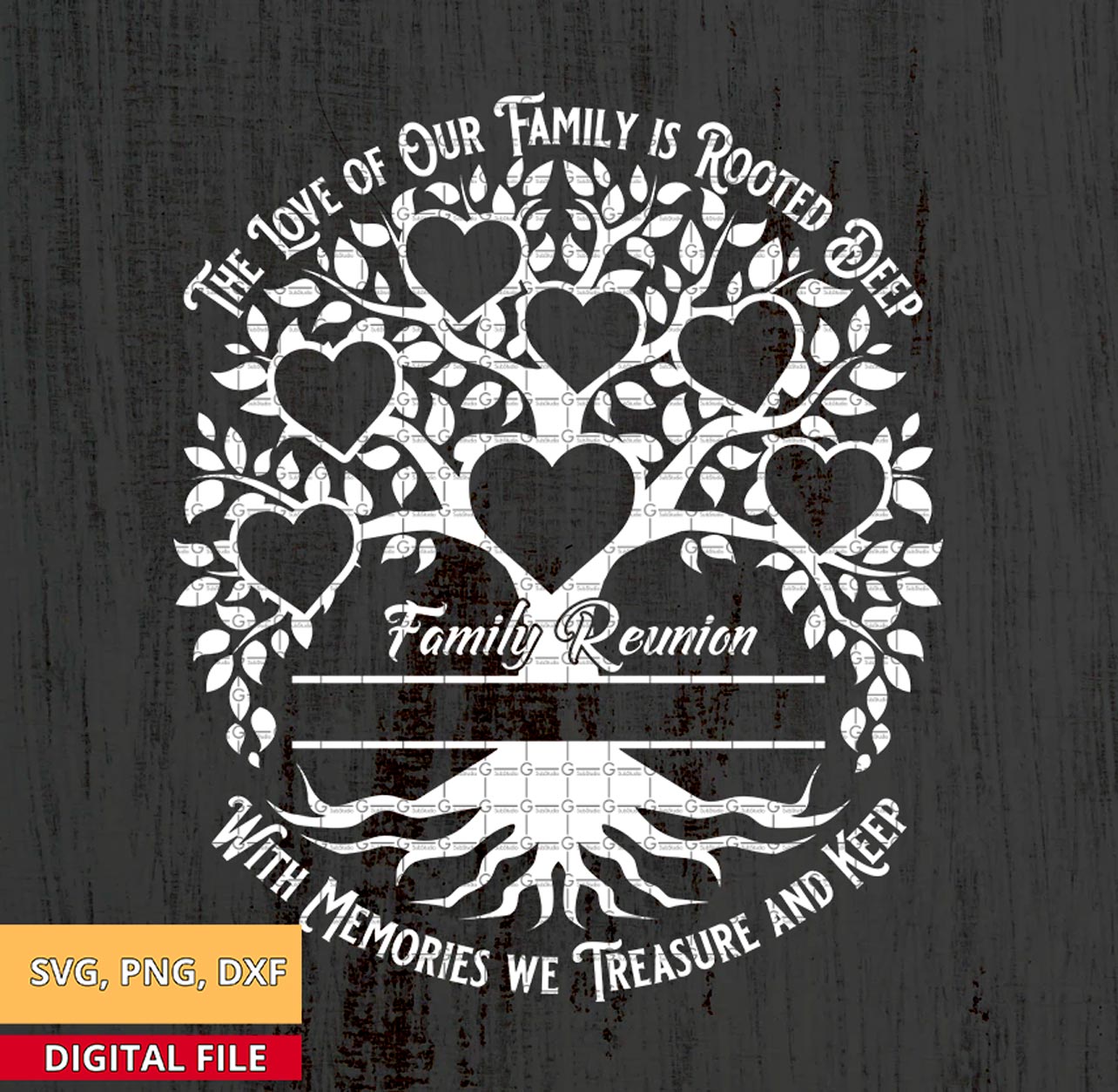 Family Tree members Svg Family Heart Tree