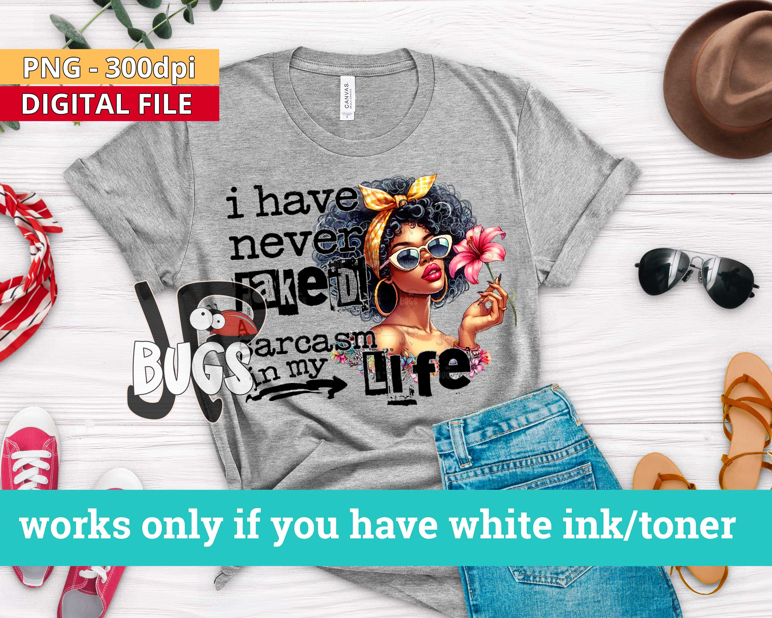 I have never faked a sarcasm in my life Funny Adult t Shirt Design Sarcasm PNG - Image 2